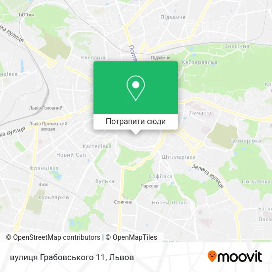 Карта вулиця Грабовського 11