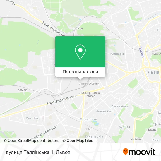 Карта вулиця Таллінська 1