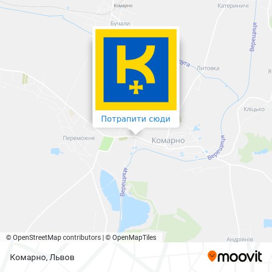 Карта Комарно