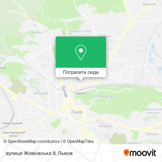 Карта вулиця Жовківська 8
