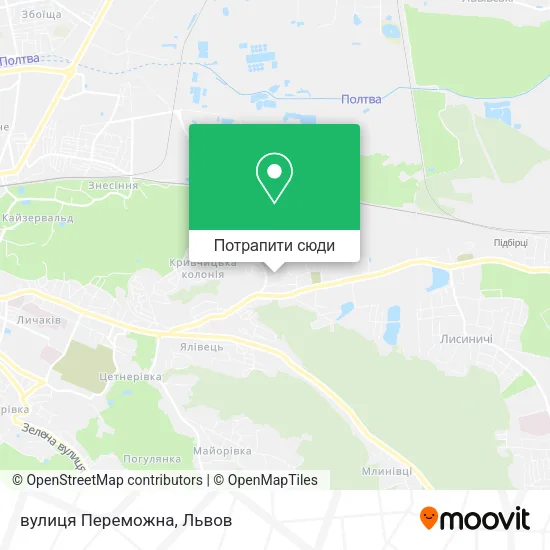 Карта вулиця Переможна