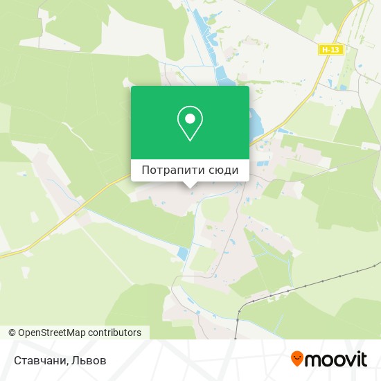 Карта Ставчани