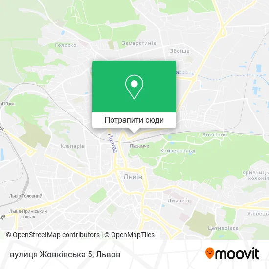 Карта вулиця Жовківська 5