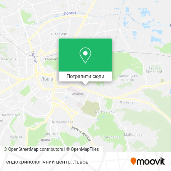 Карта ендокринологічний центр