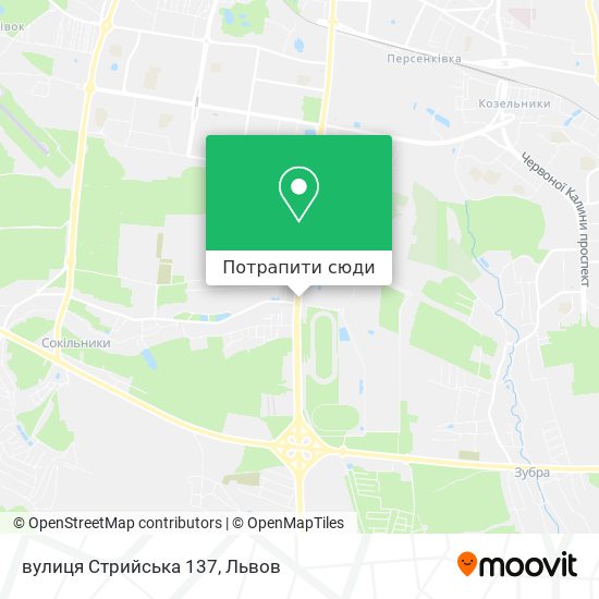 Карта вулиця Стрийська 137
