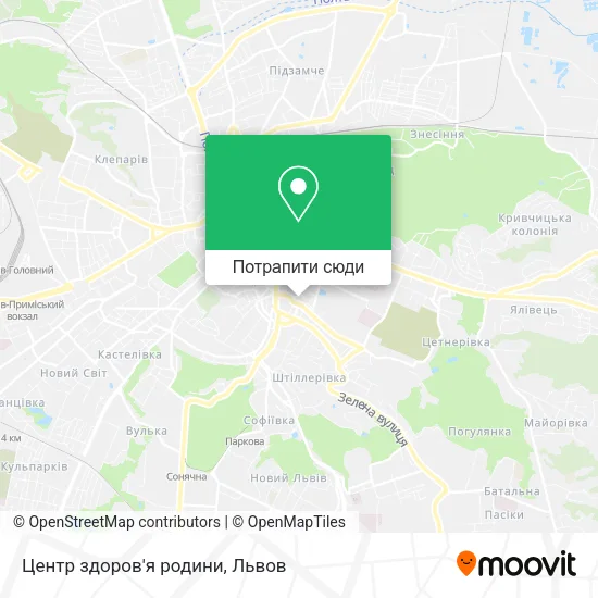 Карта Центр здоров'я родини