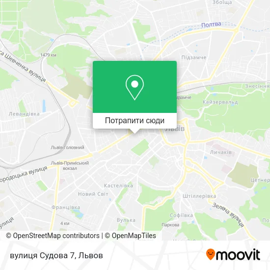 Карта вулиця Судова 7