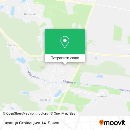 Карта вулиця Стрілецька 14