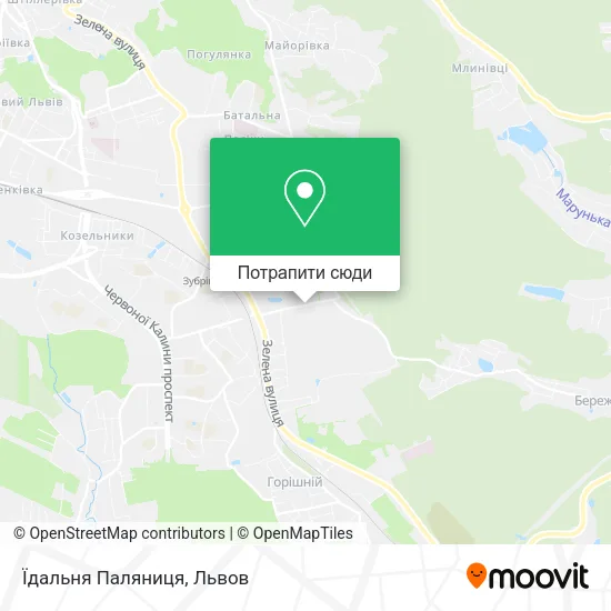 Карта Їдальня Паляниця