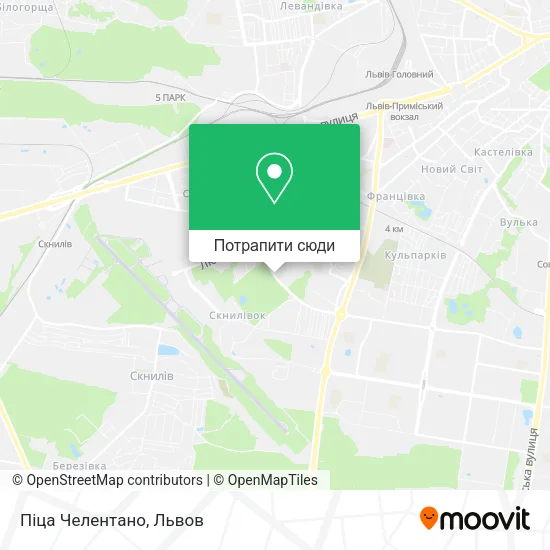 Карта Піца Челентано