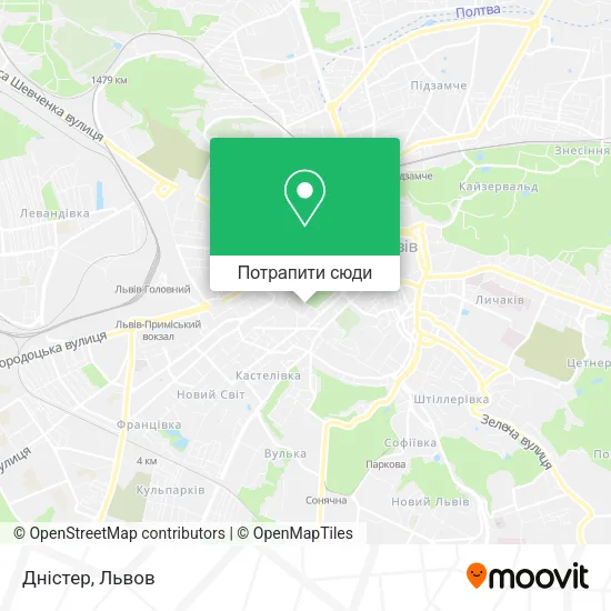 Карта Дністер