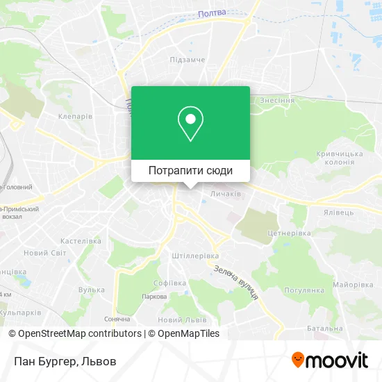 Карта Пан Бургер