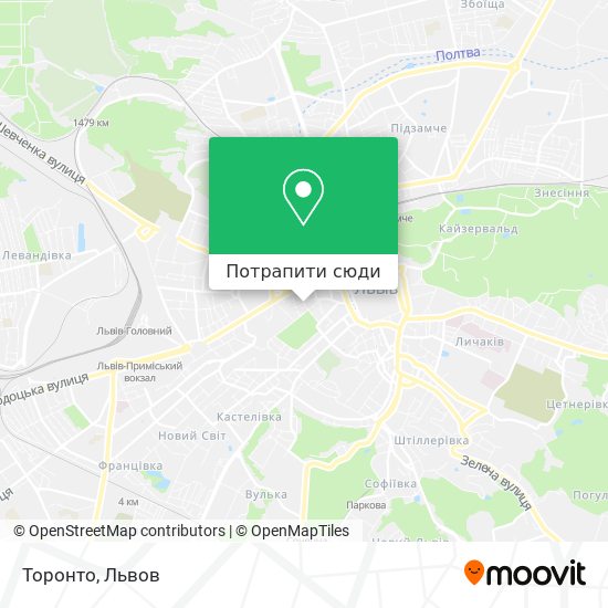 Карта Торонто