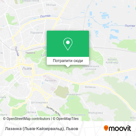 Карта Лазанка (Львів-Кайзервальд)