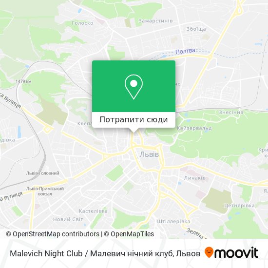 Карта Malevich Night Club / Малевич нічний клуб