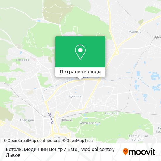 Карта Естель, Медичний центр / Estel, Medical center