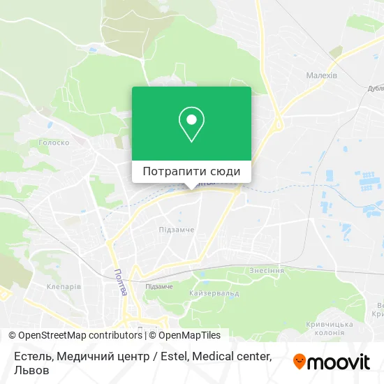 Карта Естель, Медичний центр / Estel, Medical center