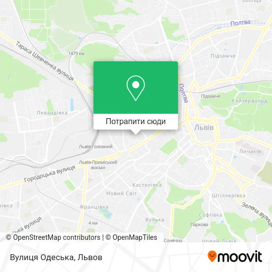 Карта Вулиця Одеська