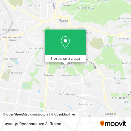 Карта вулиця Ярославенка 3