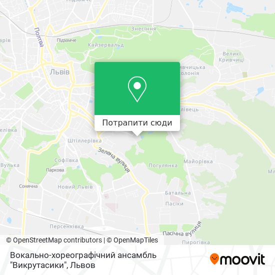 Карта Вокально-хореографічний ансамбль "Викрутасики"