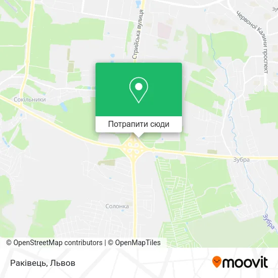 Карта Раківець