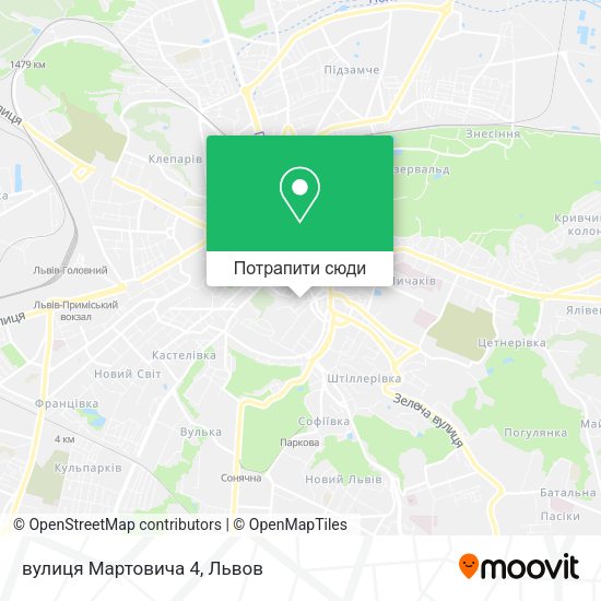 Карта вулиця Мартовича 4