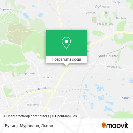 Карта Вулиця Мурована