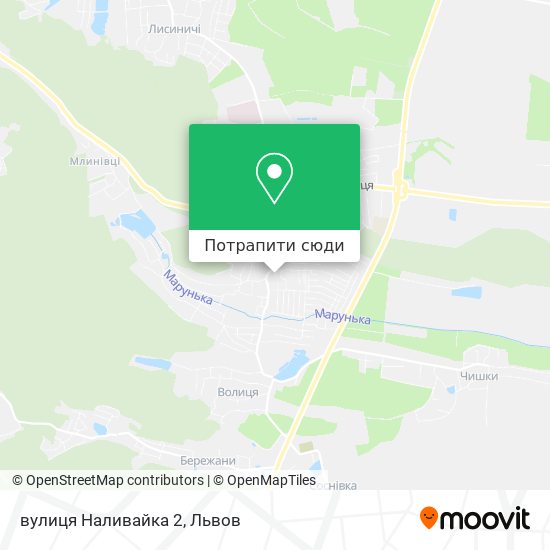 Карта вулиця Наливайка 2