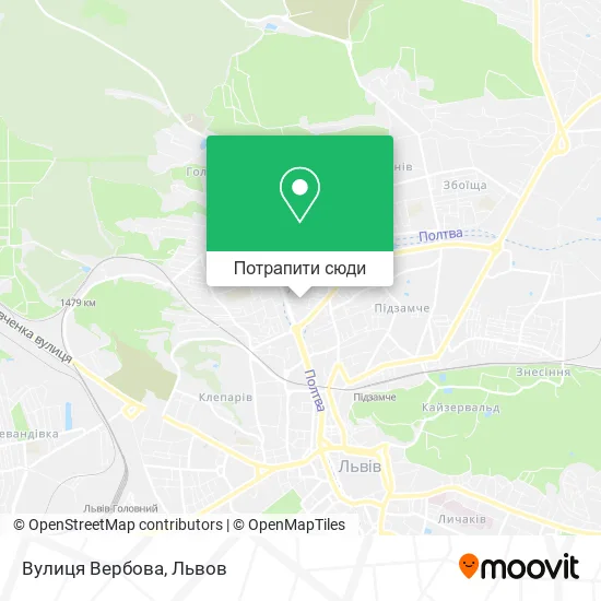 Карта Вулиця Вербова