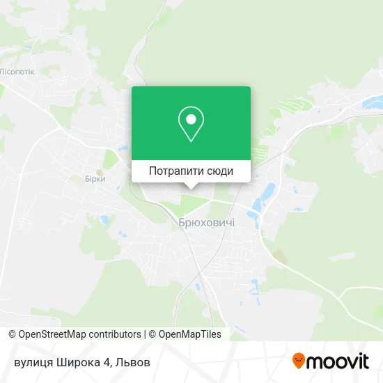 Карта вулиця Широка 4