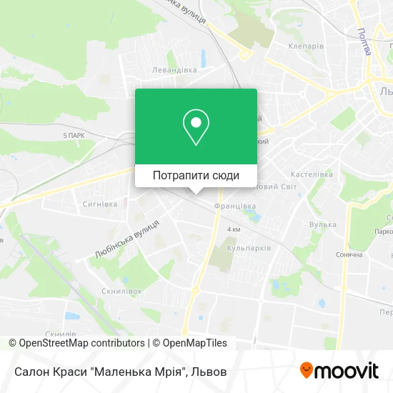 Карта Салон Краси "Маленька Мрія"