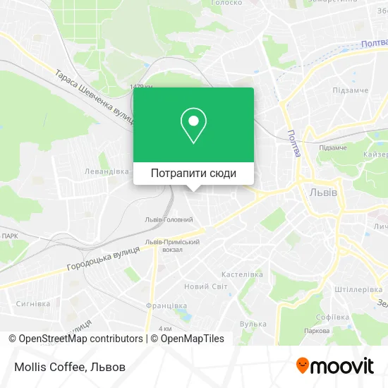 Карта Mollis Coffee