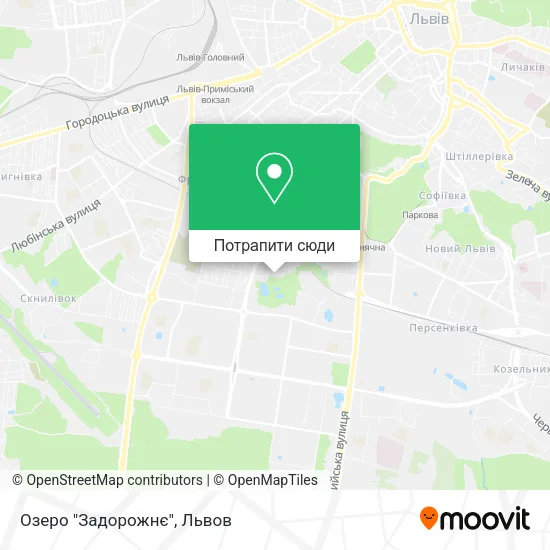 Карта Озеро "Задорожнє"