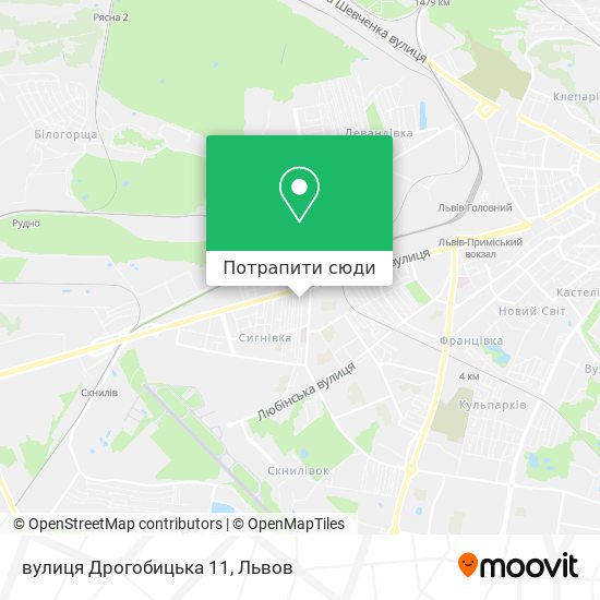 Карта вулиця Дрогобицька 11