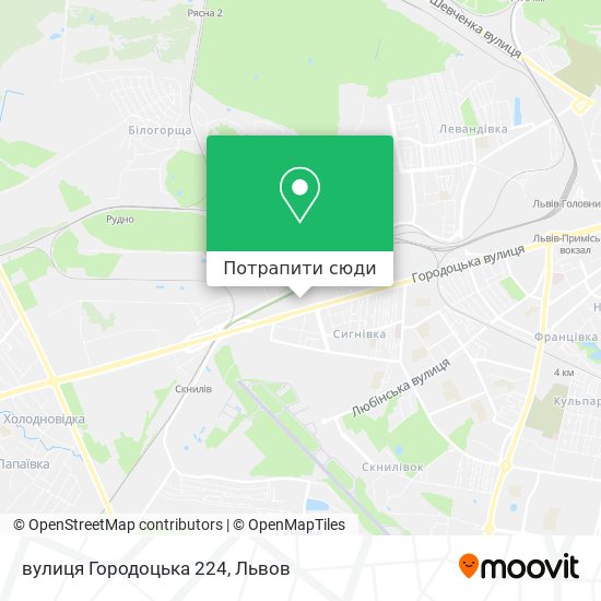 Карта вулиця Городоцька 224