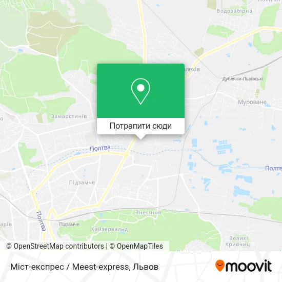 Карта Міст-експрес / Meest-express