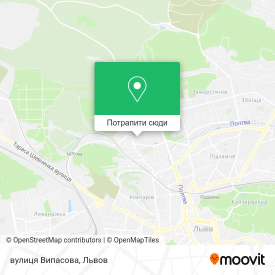 Карта вулиця Випасова