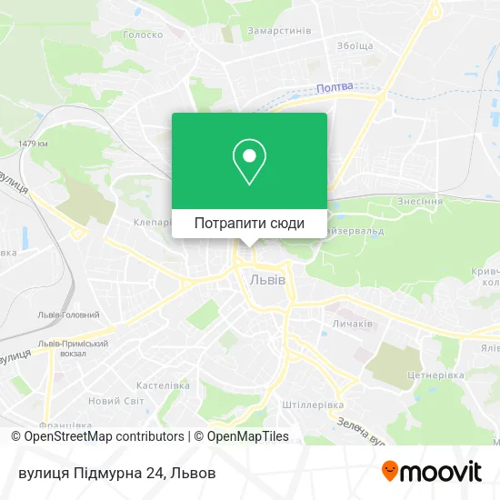 Карта вулиця Підмурна 24