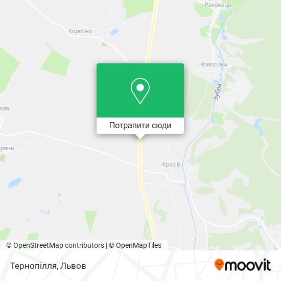 Карта Тернопілля