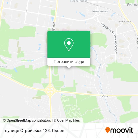 Карта вулиця Стрийська 123