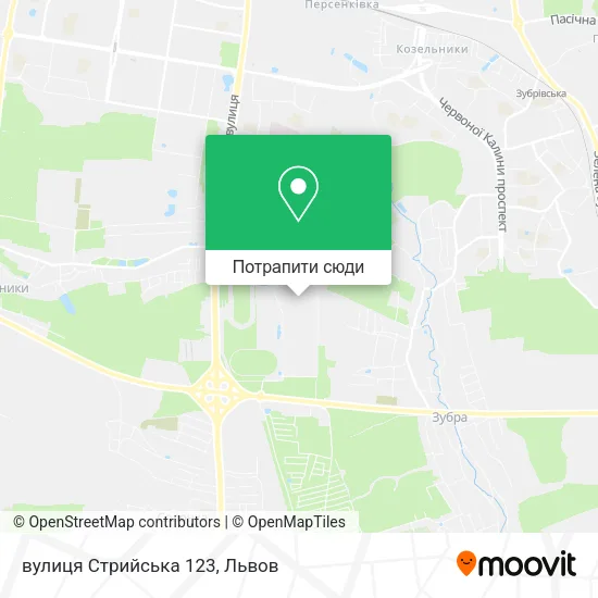 Карта вулиця Стрийська 123