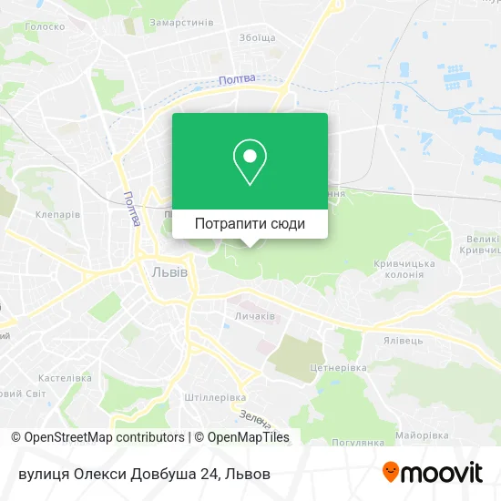 Карта вулиця Олекси Довбуша 24