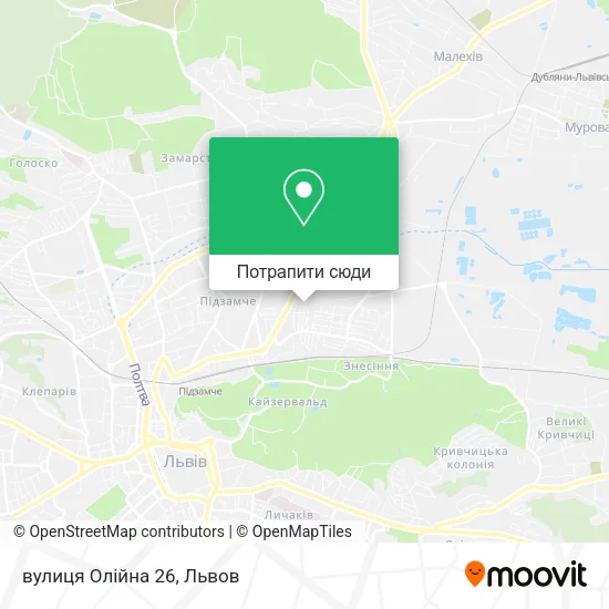 Карта вулиця Олійна 26