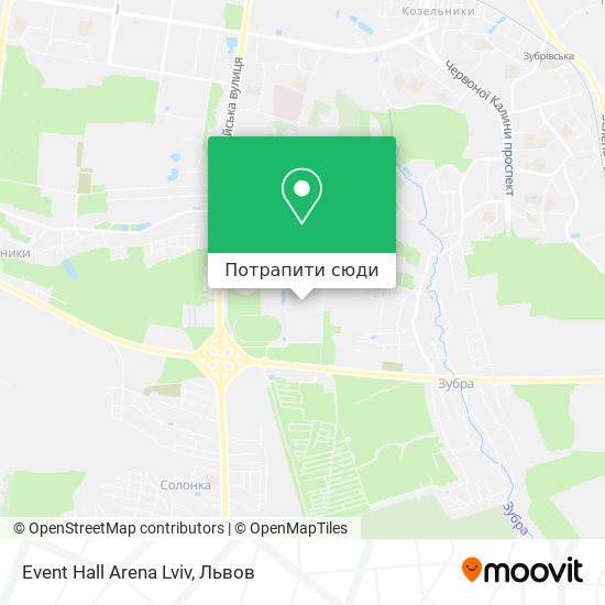 Карта Event Hall Arena Lviv