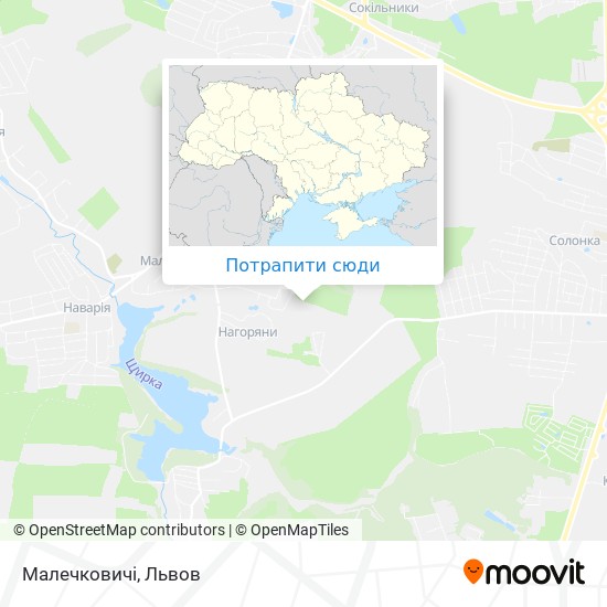 Карта Малечковичі