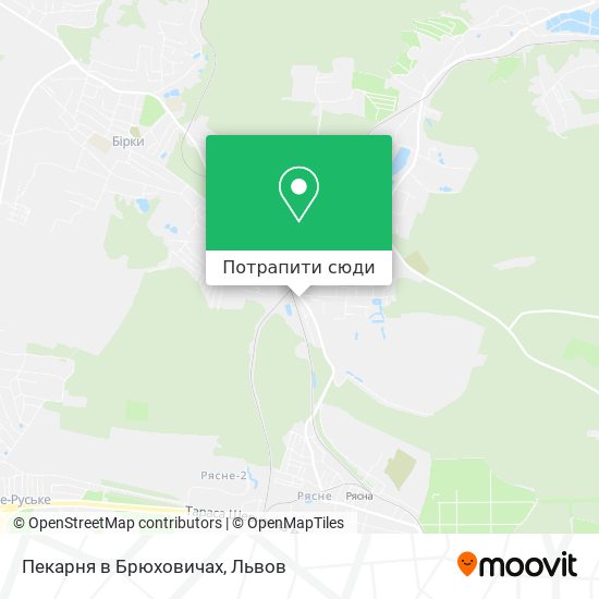 Карта Пекарня в Брюховичах