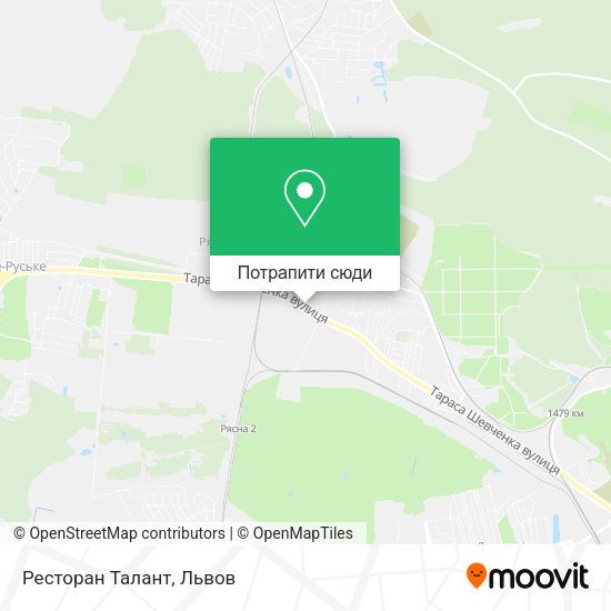 Карта Ресторан Талант