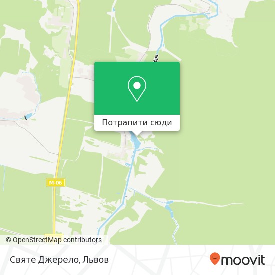 Карта Святе Джерело