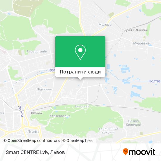 Карта Smart CENTRE Lviv
