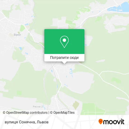Карта вулиця Сонячна